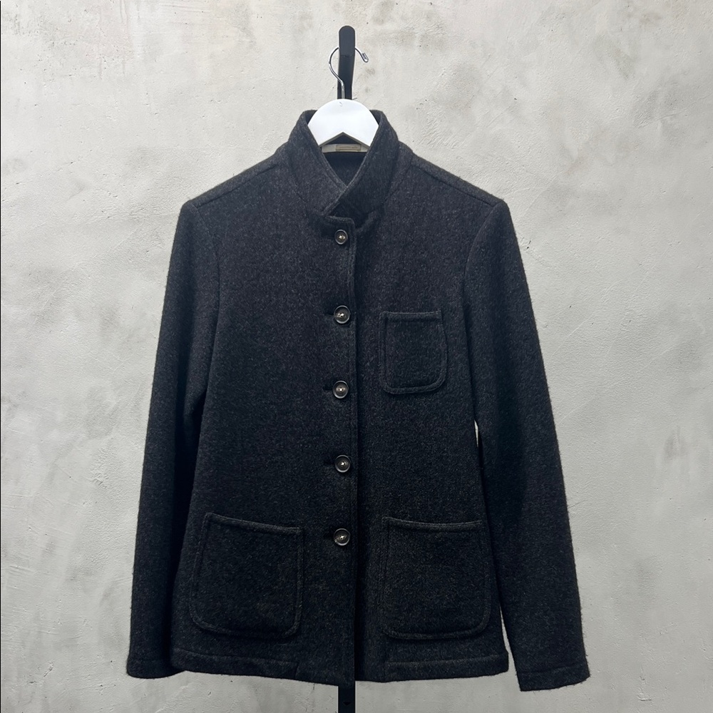 Massimo Alba Dark Gray Wool Utility Jacket